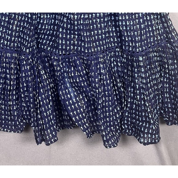 Free‎ People Midnight Dance Tiered Maxi Dress In Eclipse Combo Blue Womens XS - Picture 3 of 6